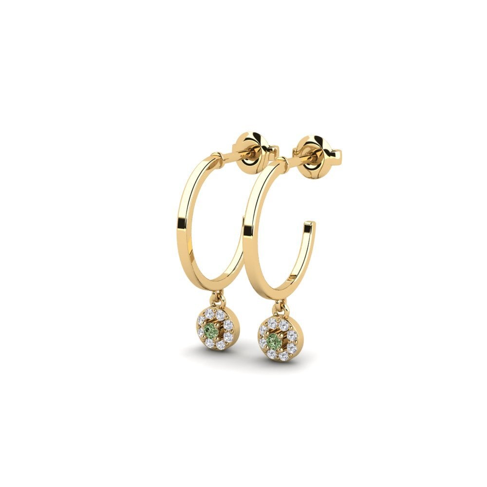 Diamante Verde Pendiente de mujer Kasita