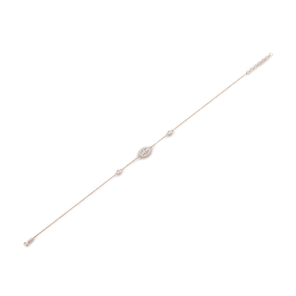 14k Oro Rosa Pulsera de Mujer Kuvutia