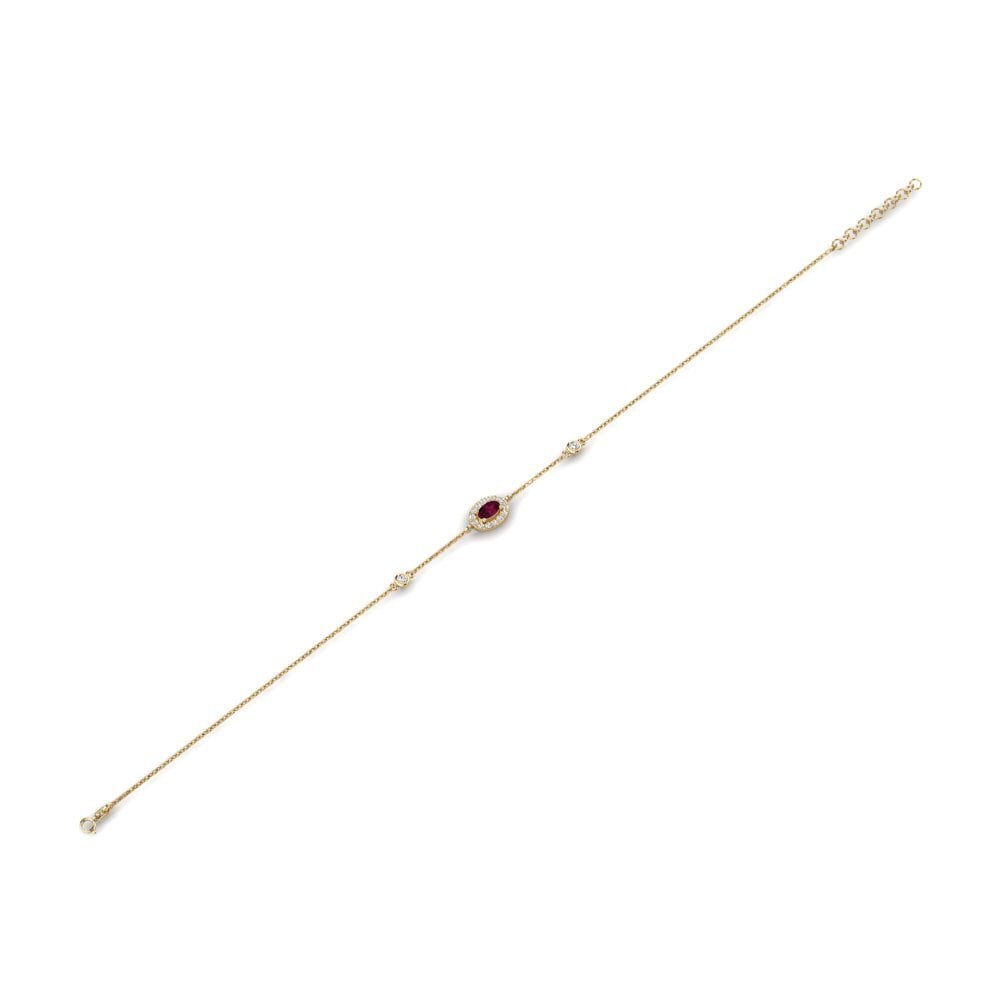 Granate Rhodolite Pulsera de Mujer Kuvutia
