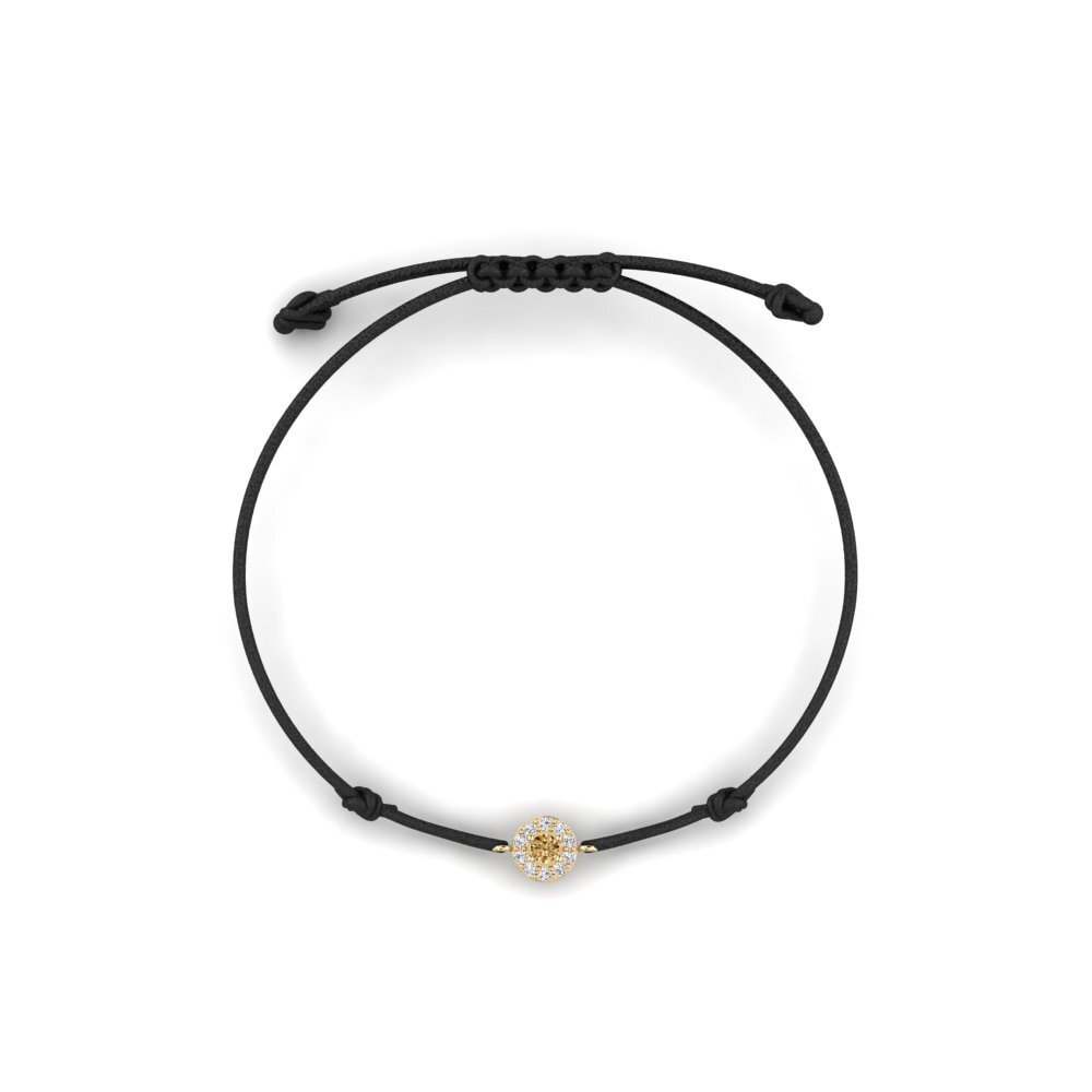 Brown Diamond Cord Bracelet Menarik