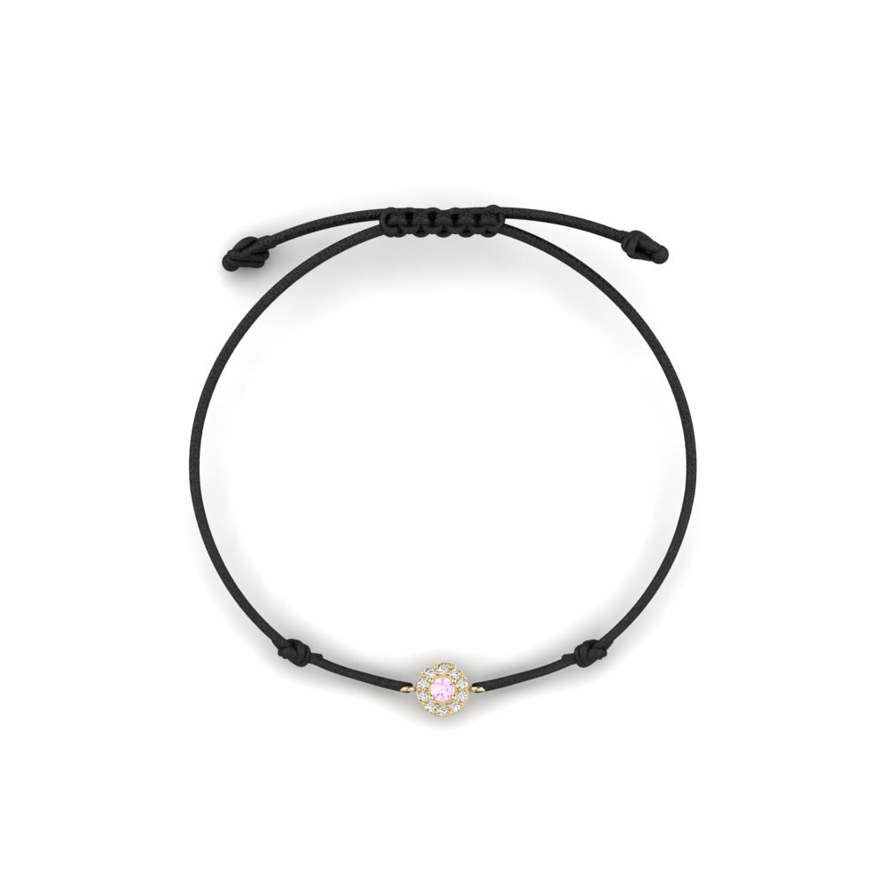 Zafiro Rosado Pulsera de cordón Menarik