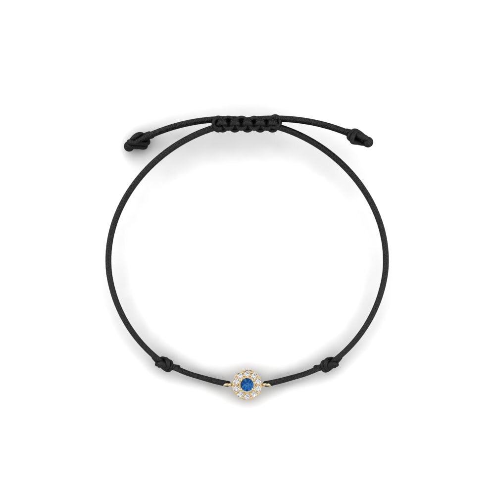 Circonita Azul Oscuro Pulsera de cordón Menarik