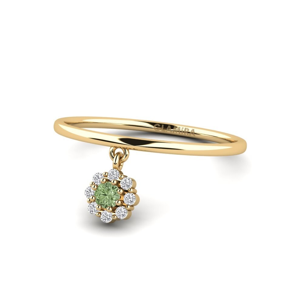 Diamante Verde Anillo Mons