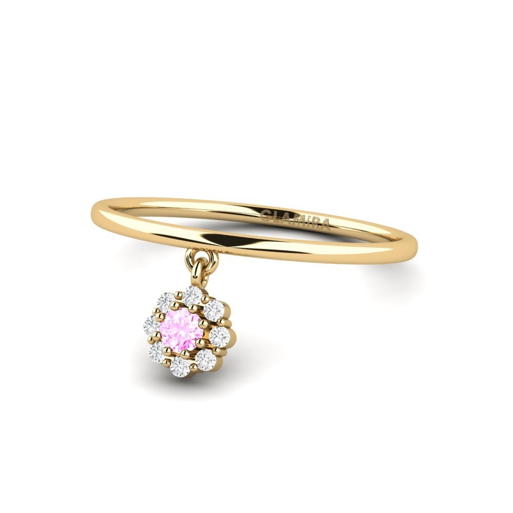 Zafiro Rosado Anillo Mons