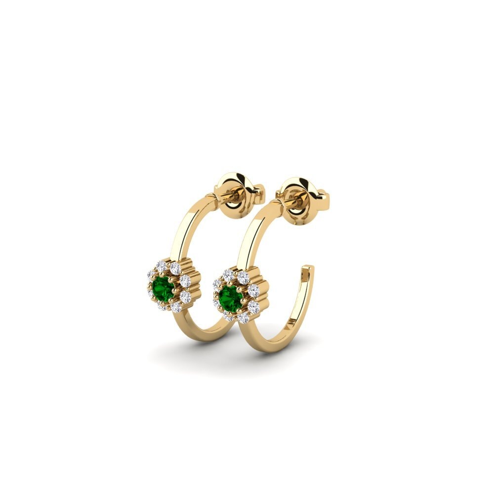 Zircônia Verde Brincos Feminino Muntanya