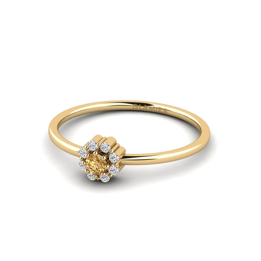 Brown Diamond Stackable Ring Munte