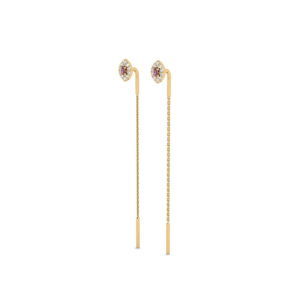 Rhodolite Garnet Women's Earring Nakatago