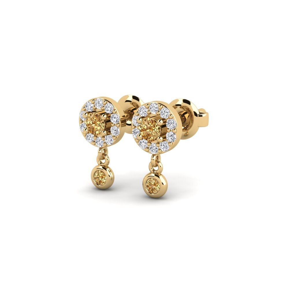 Brown Diamond Women's Earring Olculto