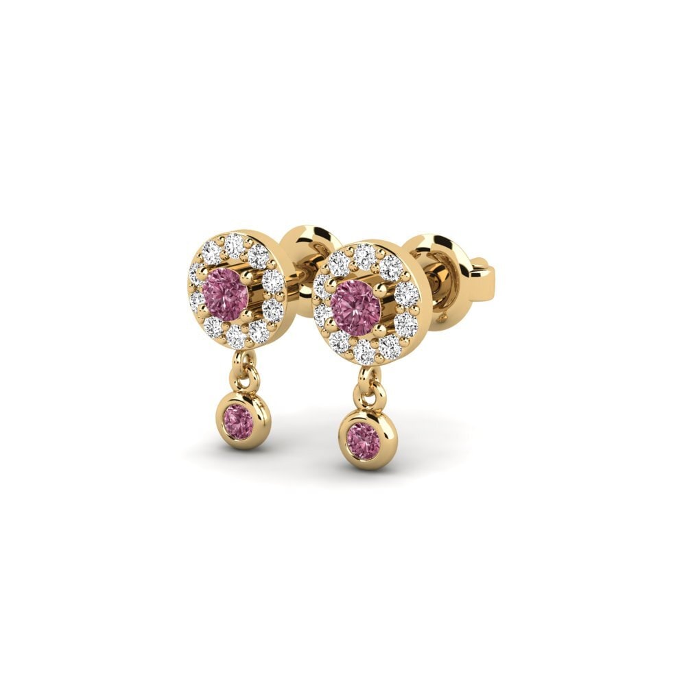 Rhodolite Garnet Women's Earring Olculto
