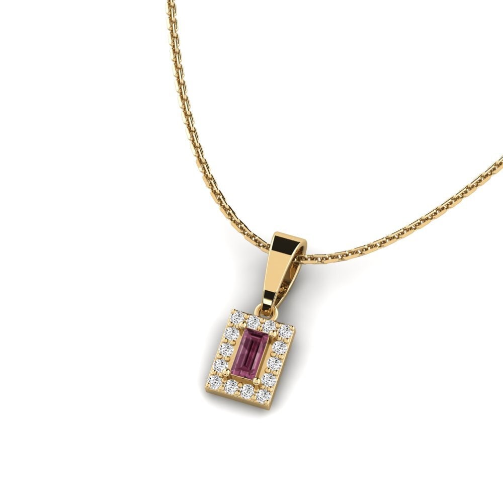 Granate Rhodolite Colgante de Mujer Pahada