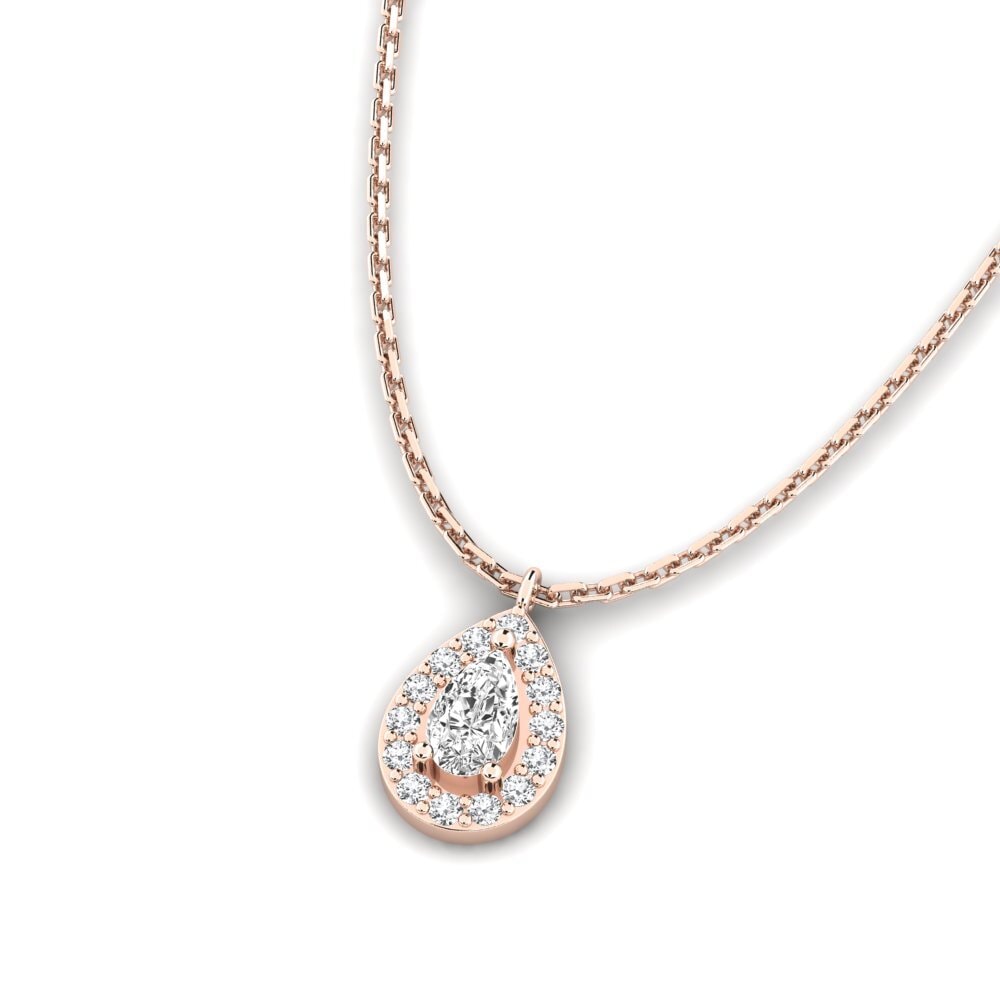 14k Oro Rosa Colgante de Mujer Pangrasa