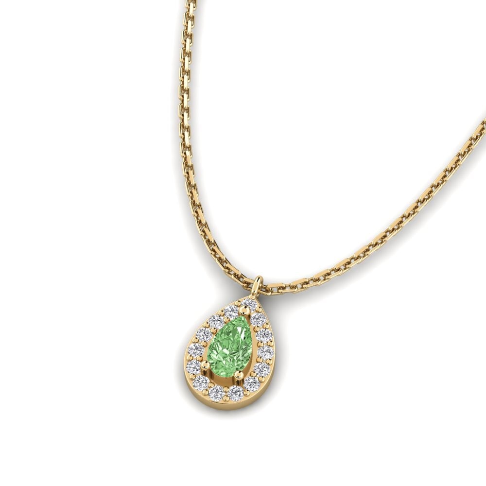 Diamante Verde Colgante de Mujer Pangrasa