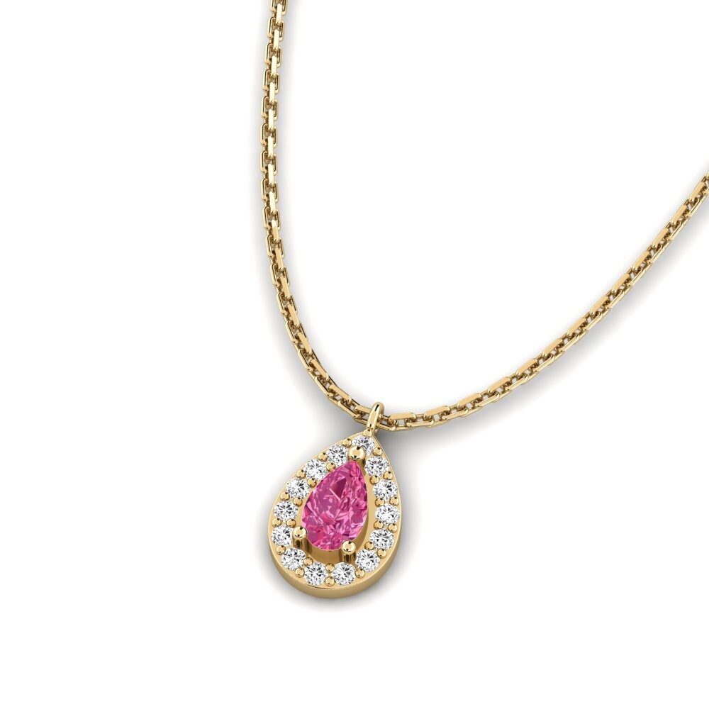 Turmalina rosa Colgante de Mujer Pangrasa