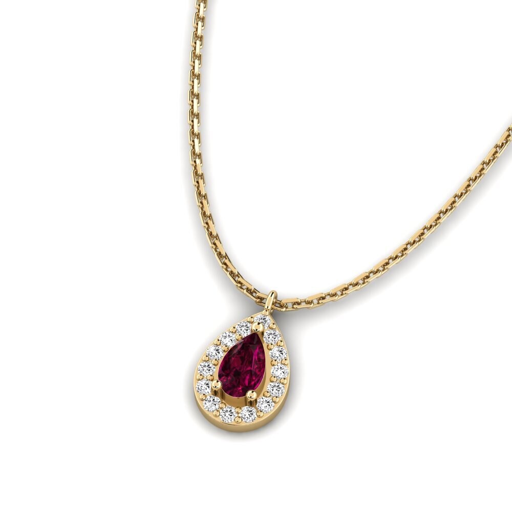 Granate Rhodolite Colgante de Mujer Pangrasa