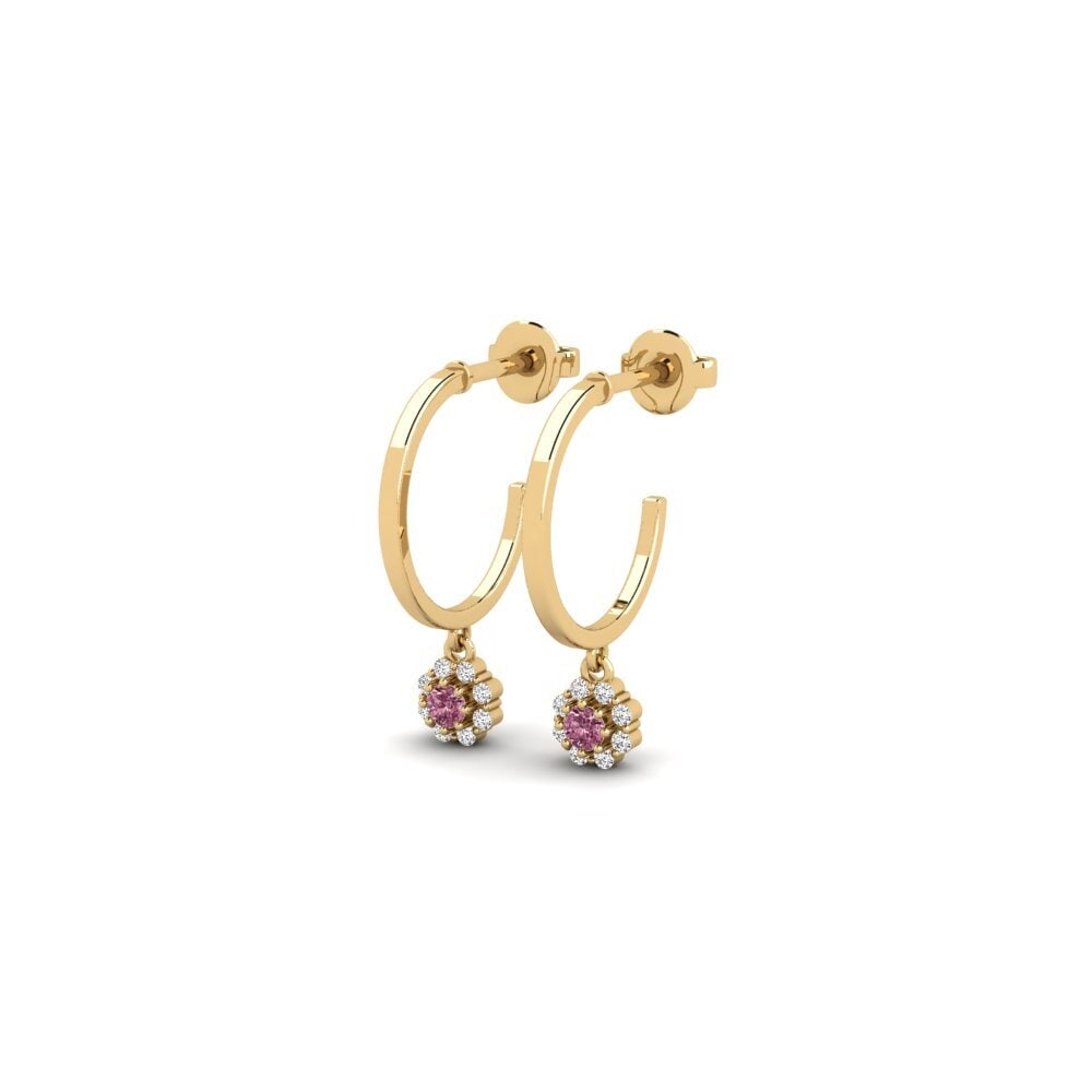 Rhodolite Garnet Women's Earring Parvata