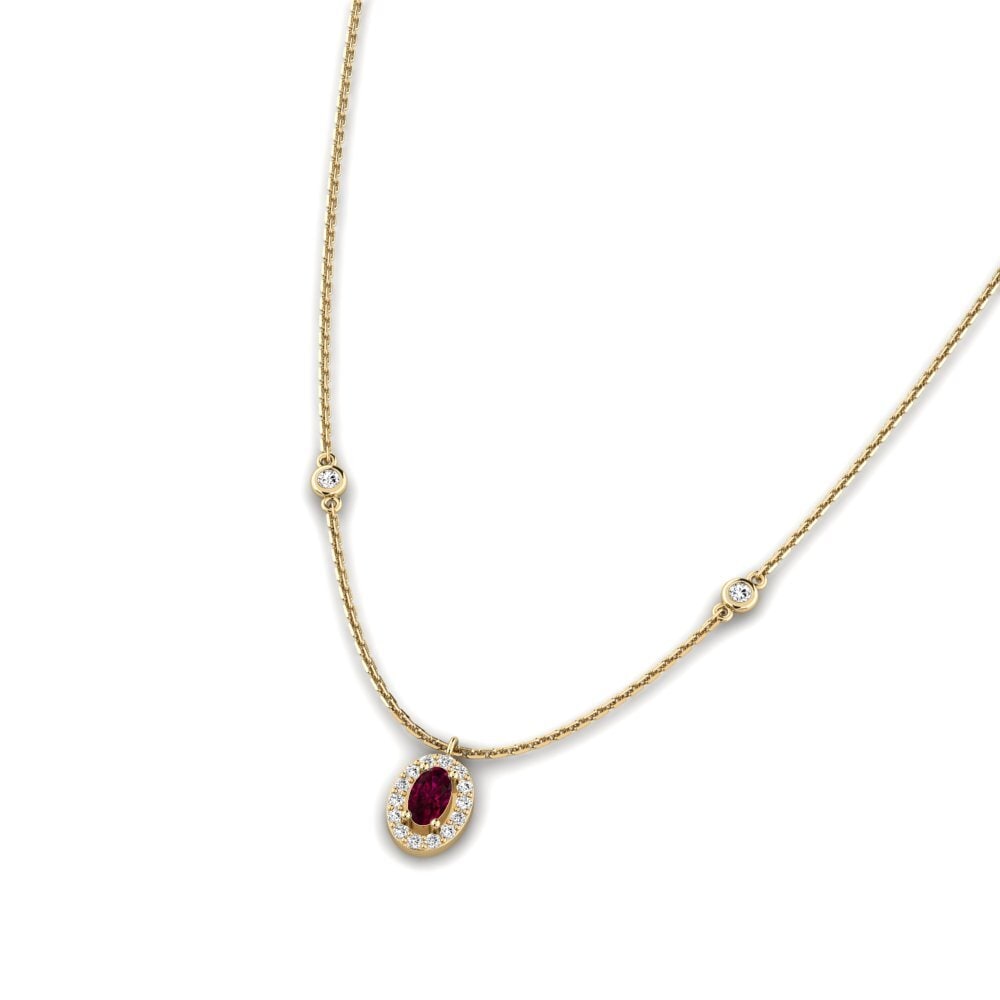 Granate Rhodolite Collar de Mujer Phiri