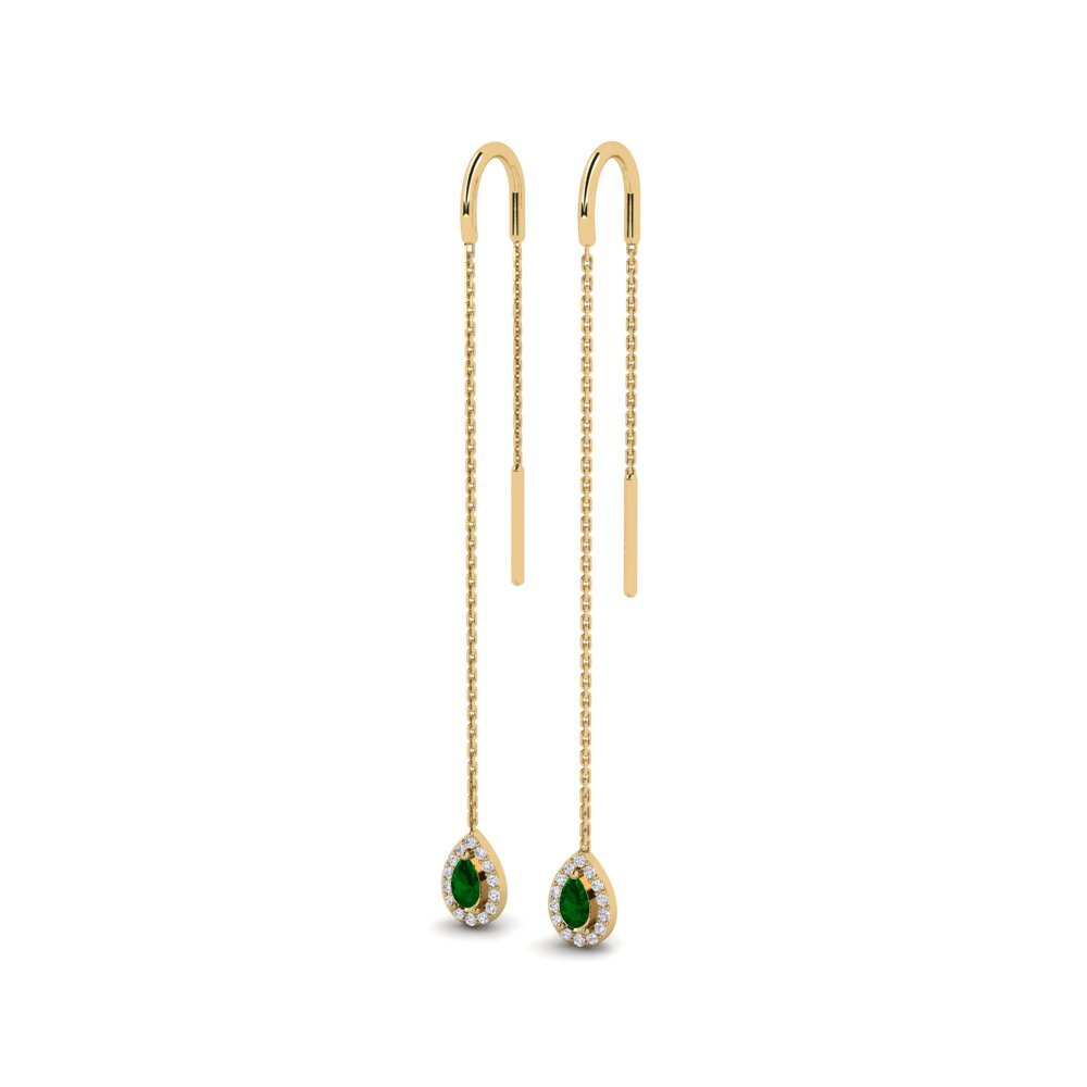 Zircônia Verde Brincos Feminino Pilotet