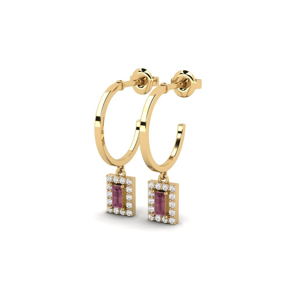 Rhodolite Garnet Women's Earring Planina