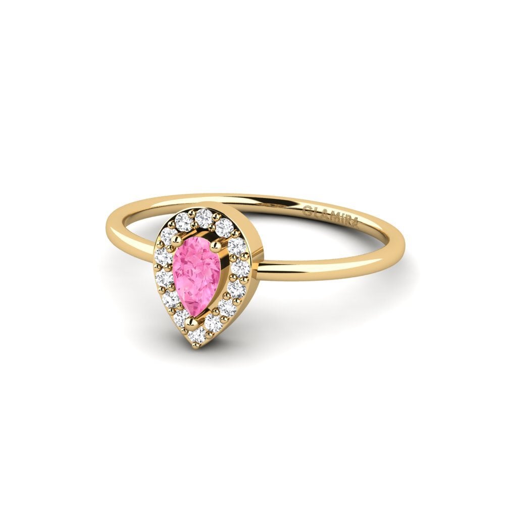 Zafiro Rosado Anillo de compromiso Skjult