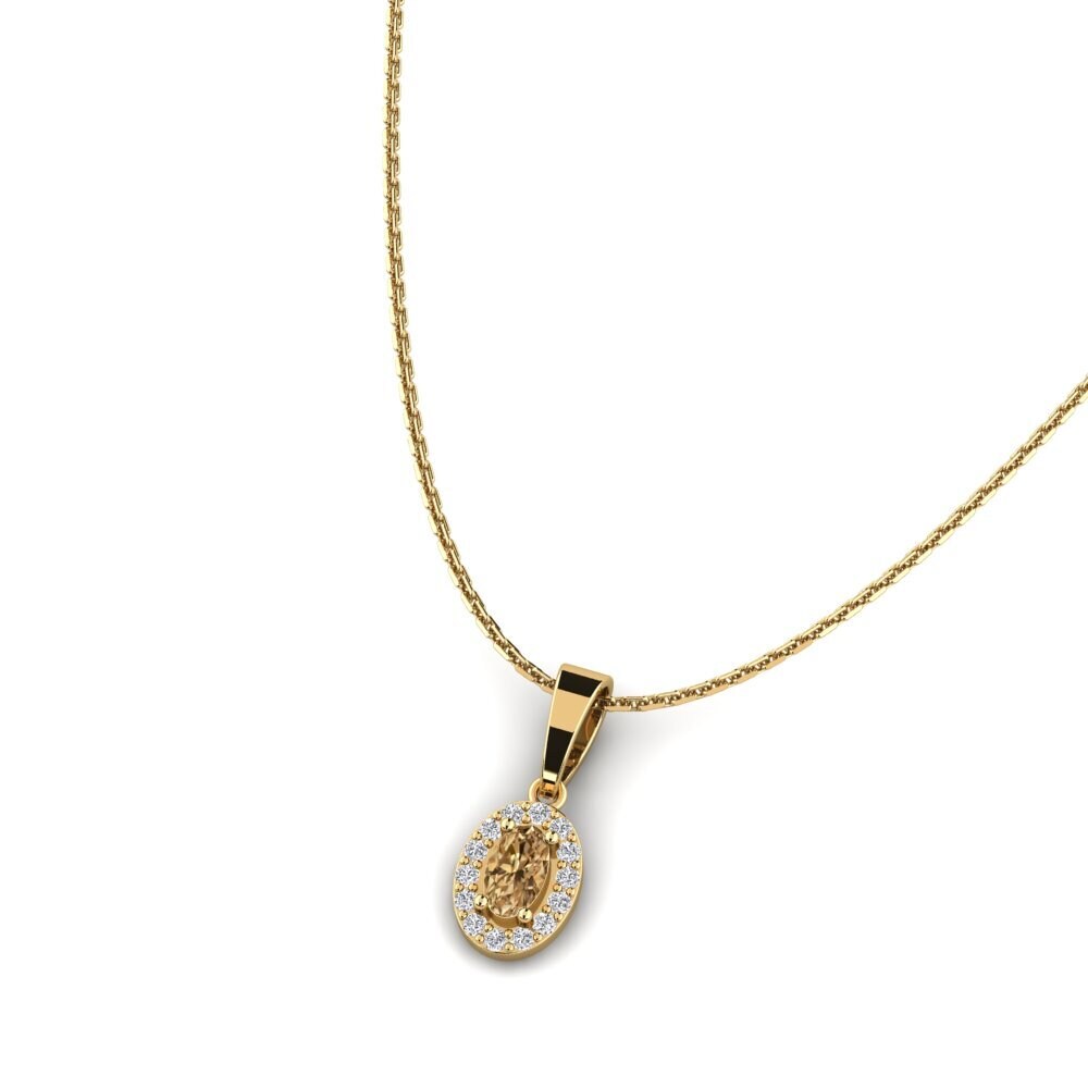 Brown Diamond Women's Pendant Skrit