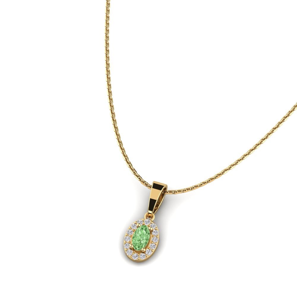 Diamante Verde Colgante de Mujer Skrit