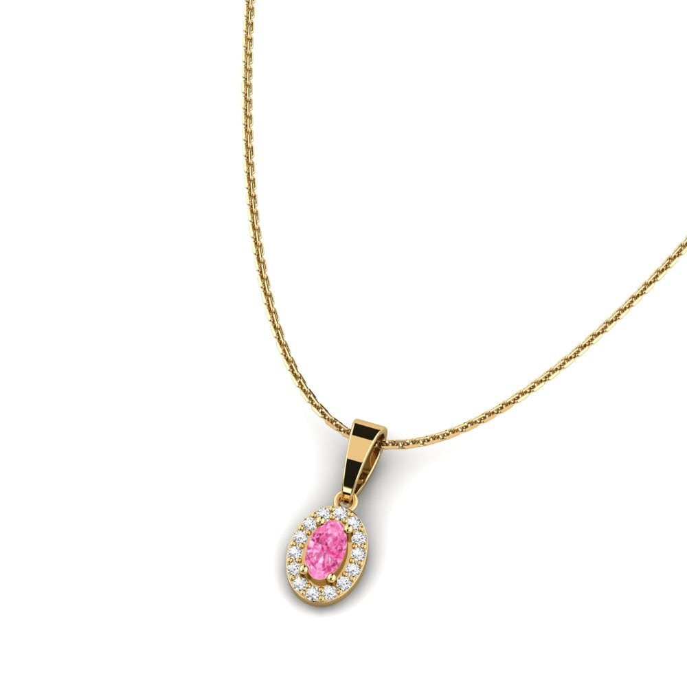 Zafiro Rosado Colgante de Mujer Skrit