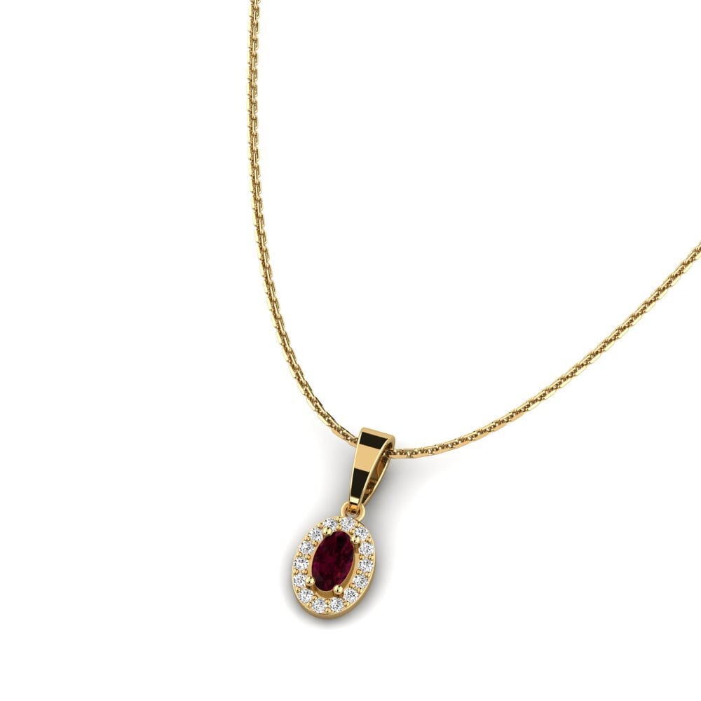 Granate Rhodolite Colgante de Mujer Skrit