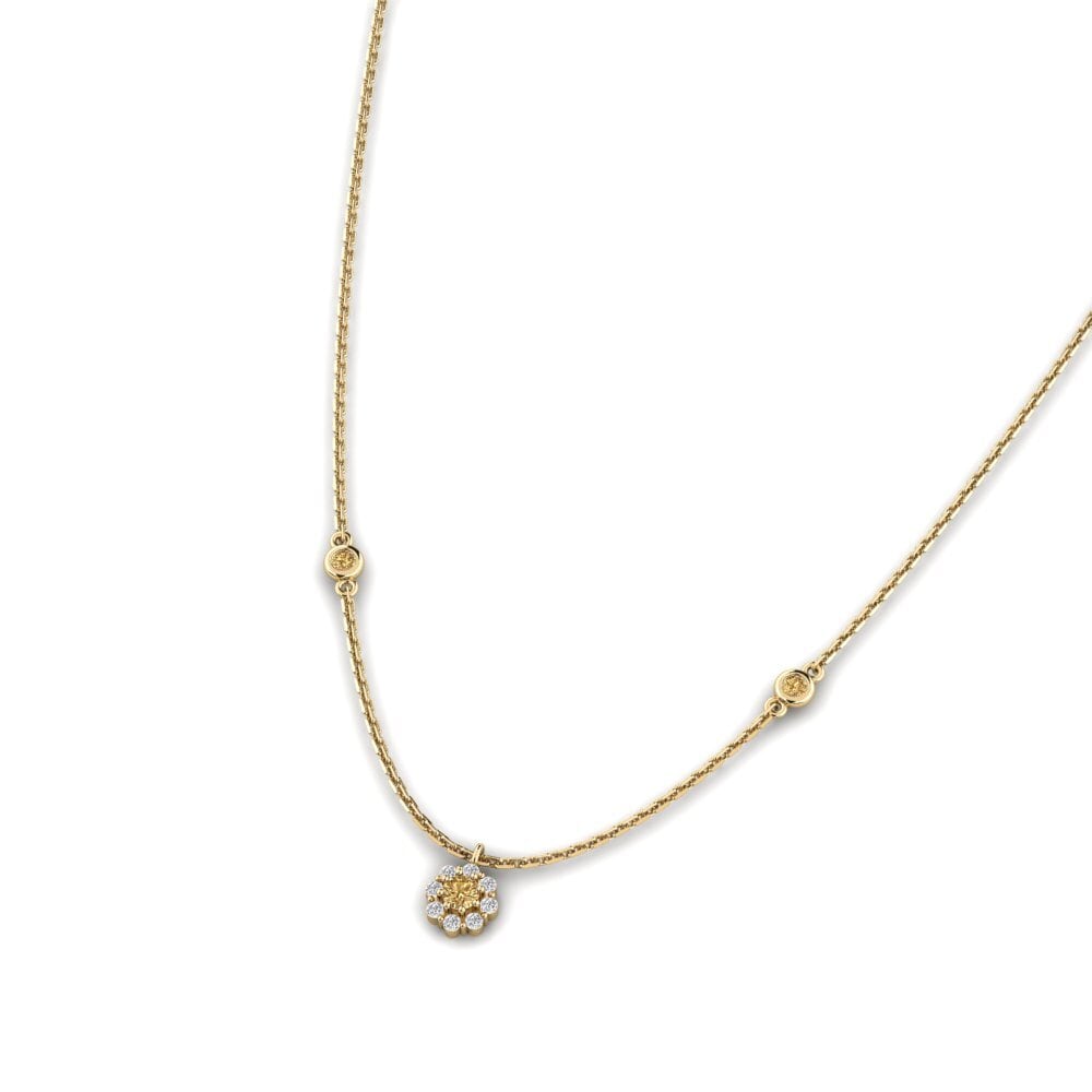 Brown Diamond Women's Necklace Umusozi