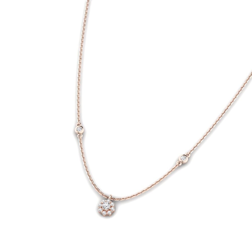 14k Oro Rosa Collar de Mujer Umusozi