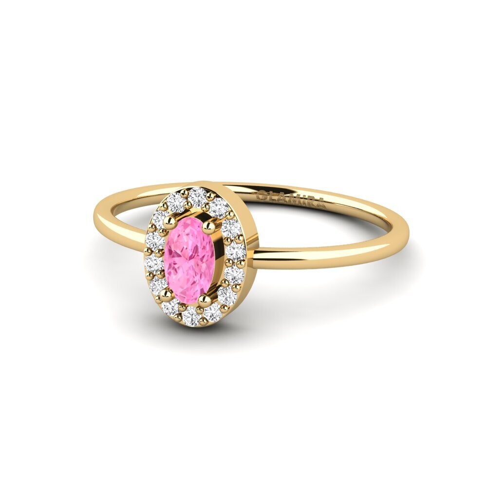 Zafiro Rosado Anillo de compromiso Versteek