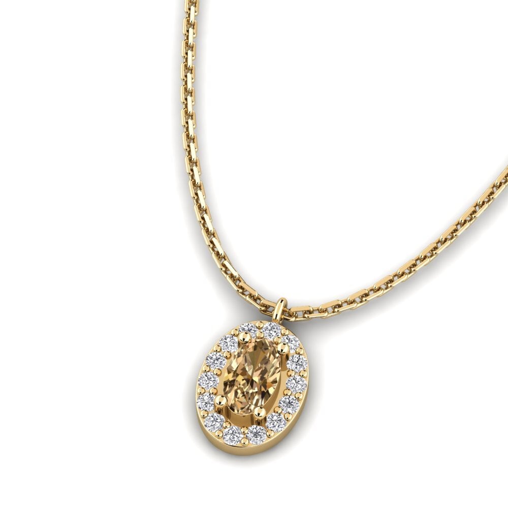 Brown Diamond Women's Pendant Yeset