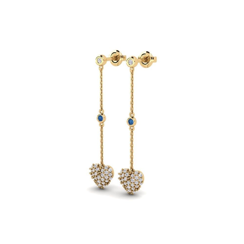 sapphire-zirconia Women's ต่างหู Astrix