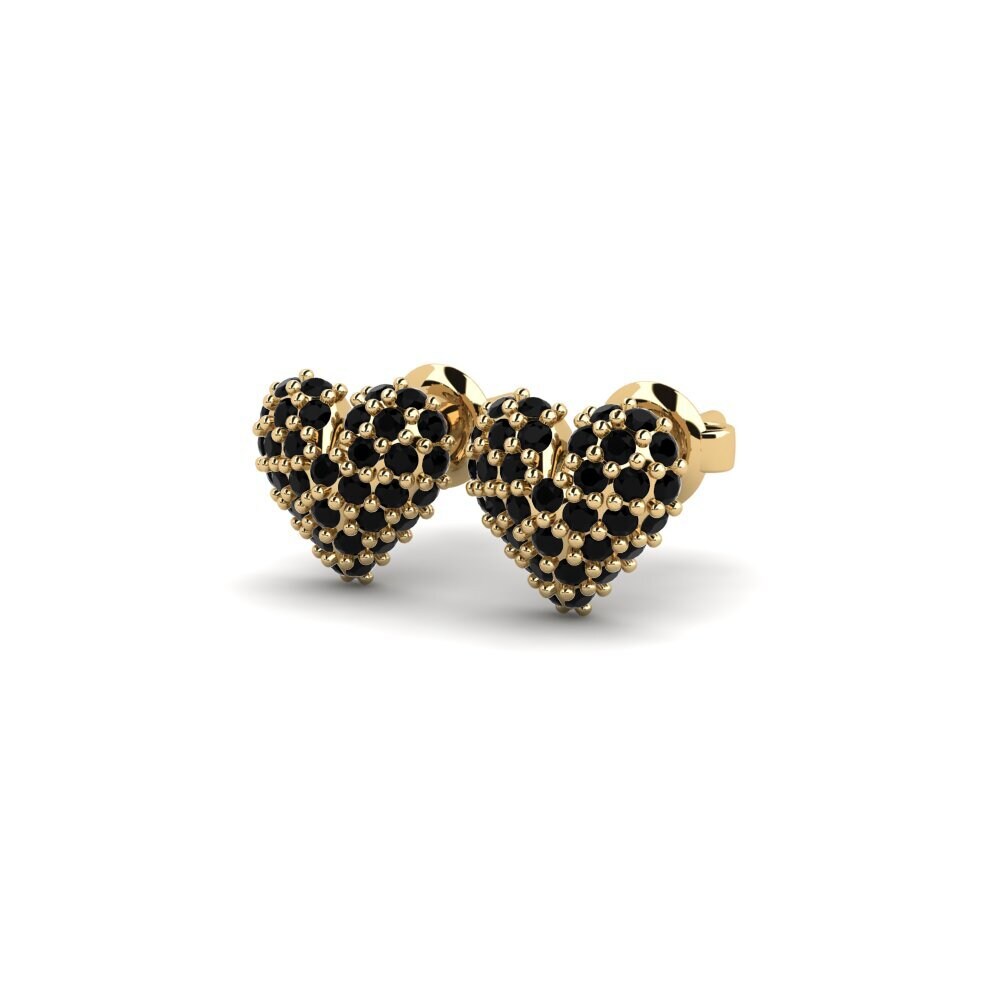 Onyx Noir Boucle d'oreille femme Clarsy