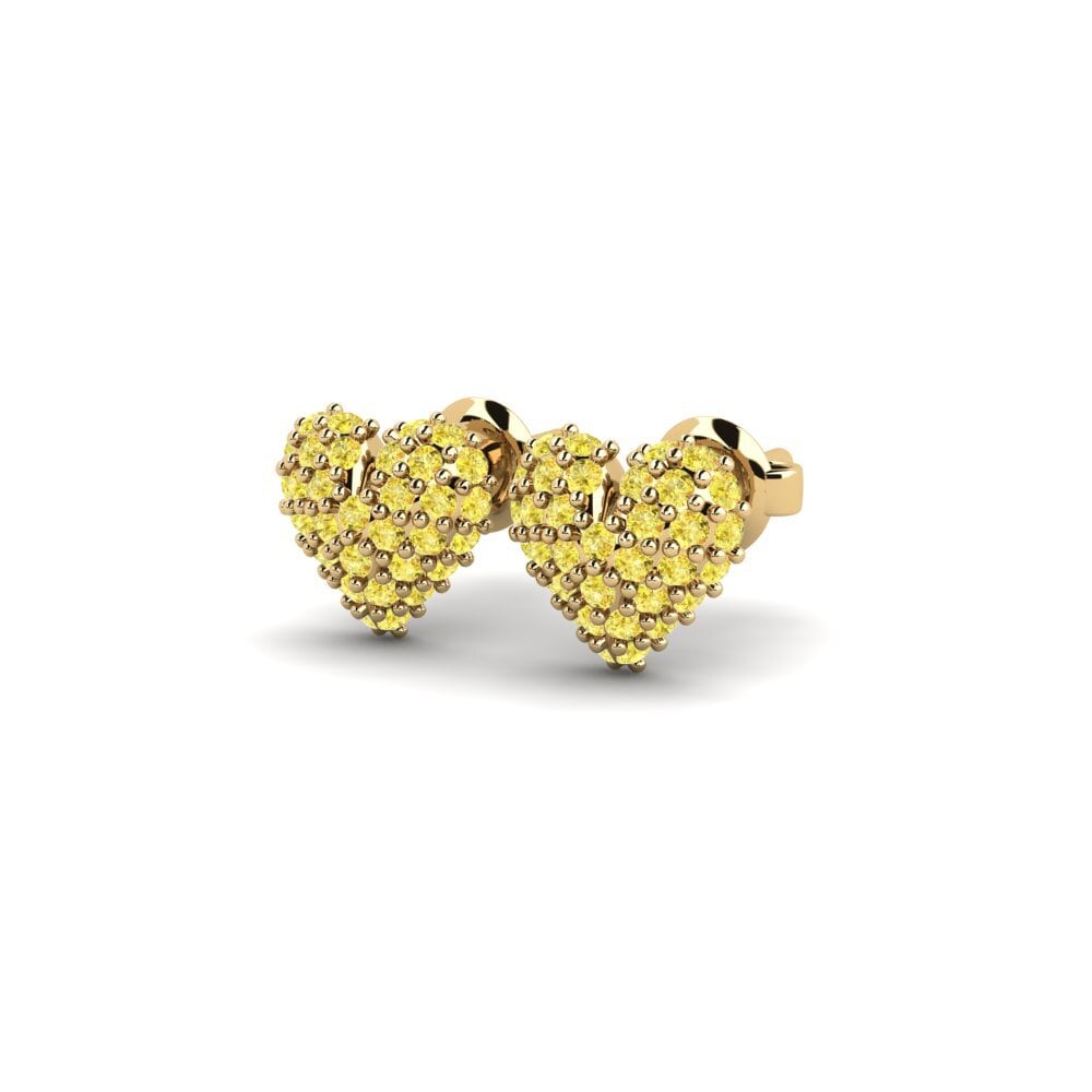 Zafiro amarillo Pendiente de mujer Clarsy