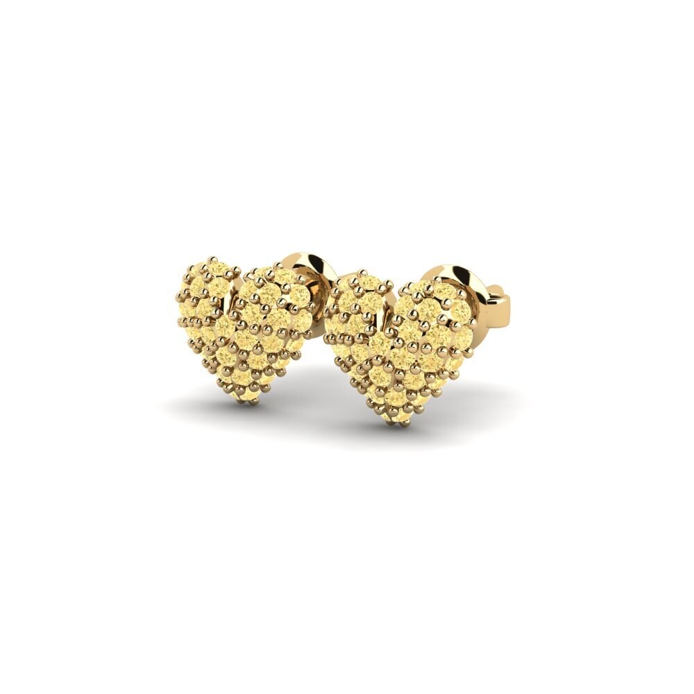 Diamante Amarillo Pendiente de mujer Clarsy