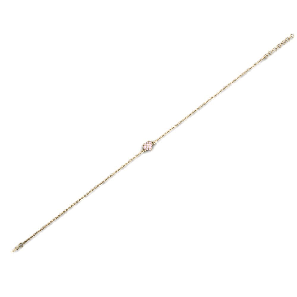 Zafiro Rosado Pulsera de Mujer Dayawen
