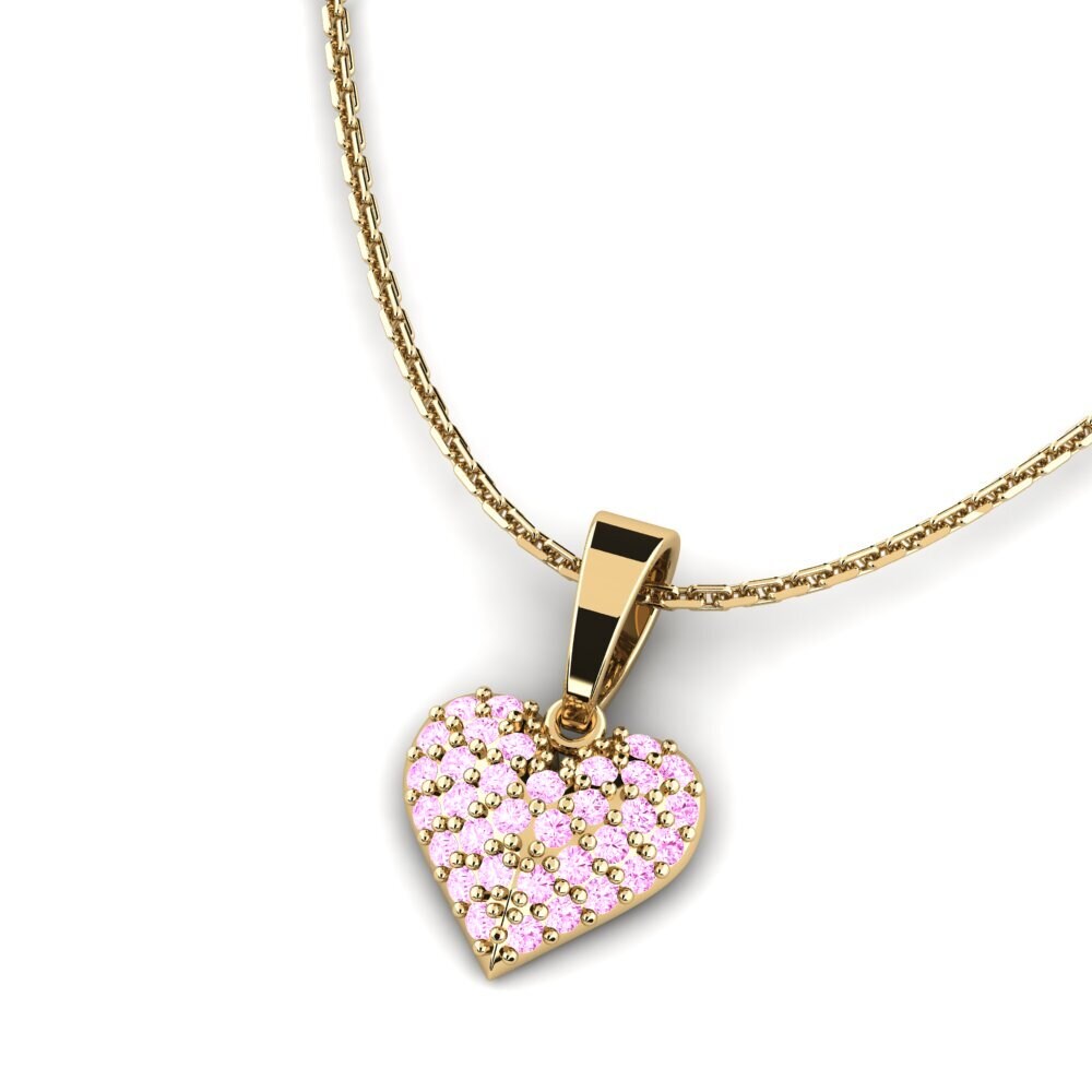 Zafiro Rosado Colgante de Mujer Diamor