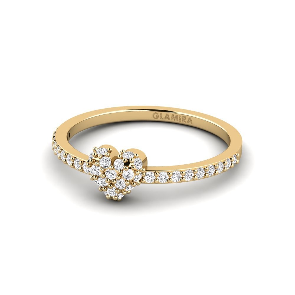 White sapphire Stackable Ring Eudemos