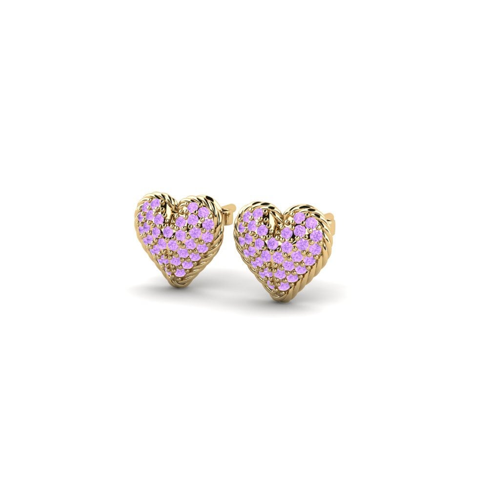 Ametista Brincos Feminino Fericita
