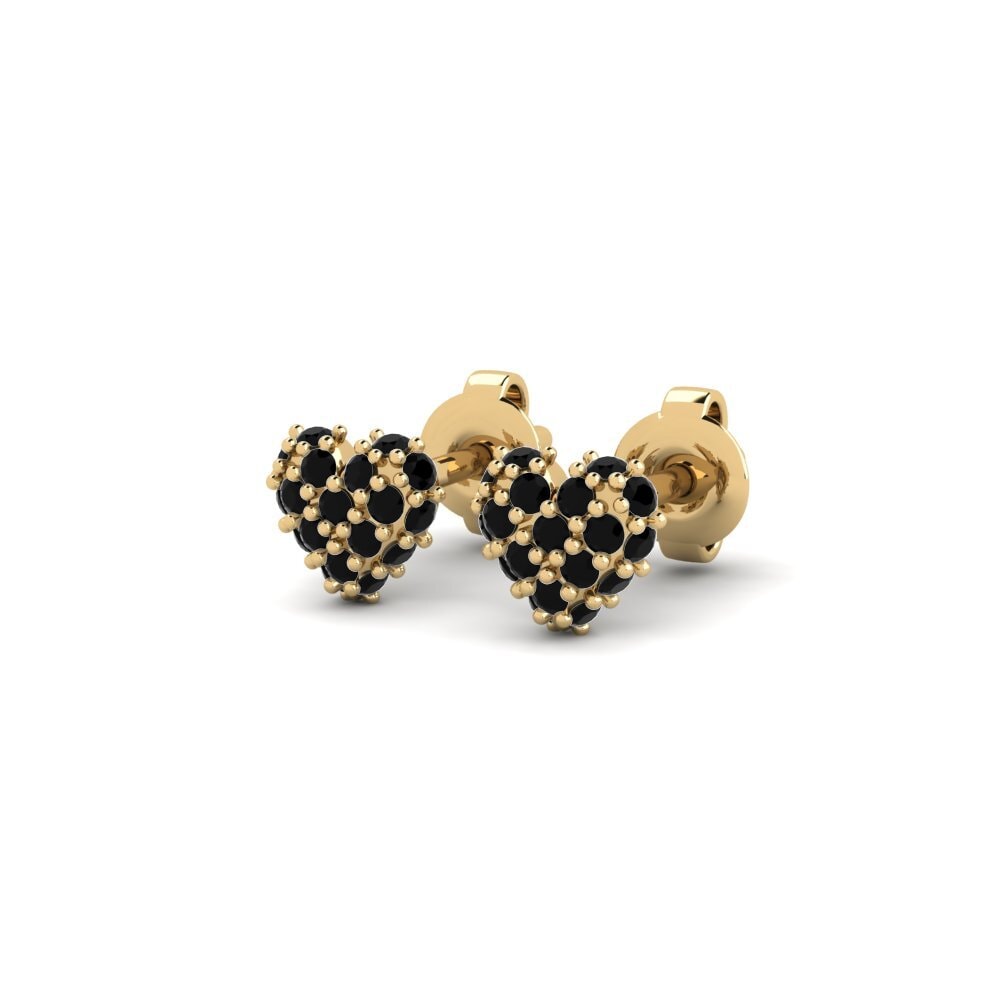Onyx Noir Boucle d'oreille femme Henny
