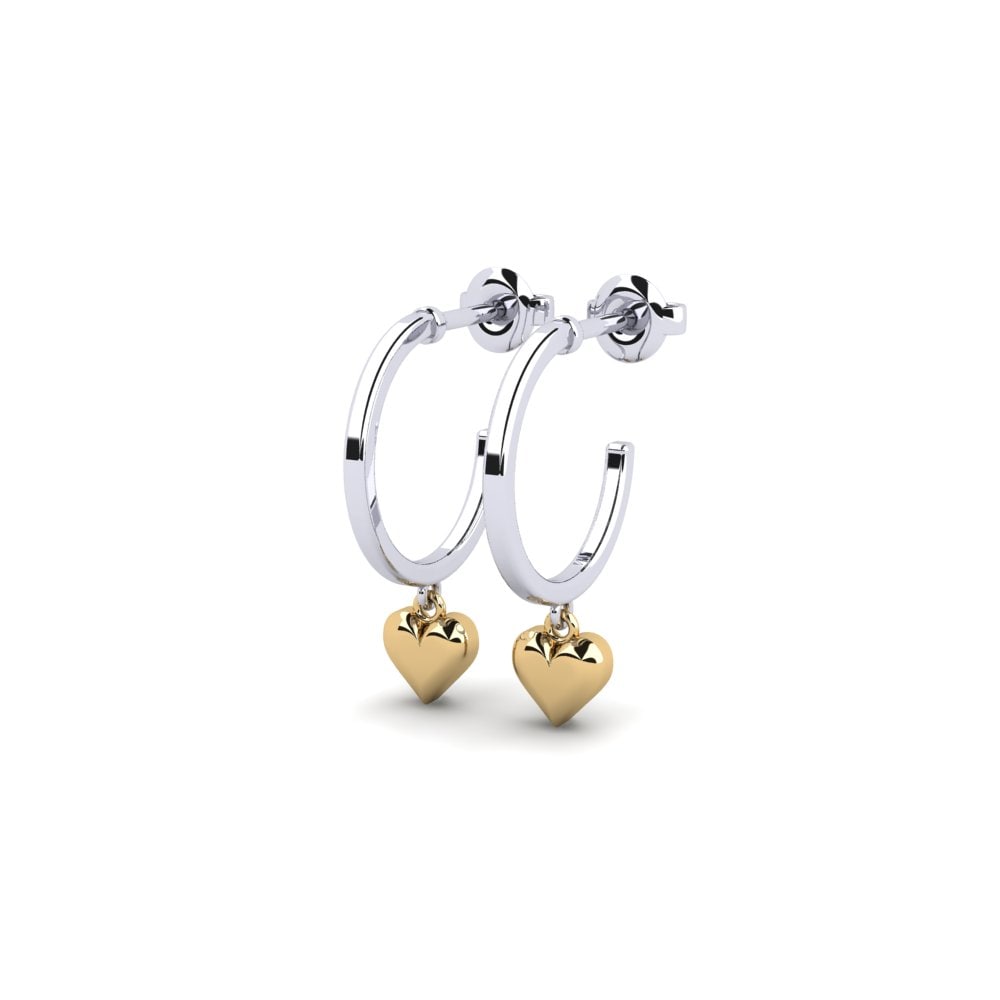 14ct White & Yellow Gold Earring Hordaland