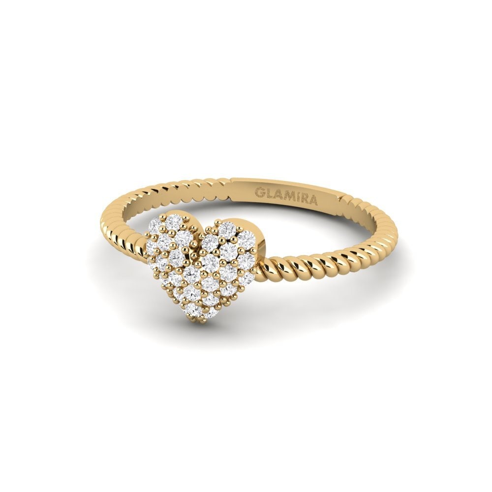 White sapphire Stackable Ring Jezebel