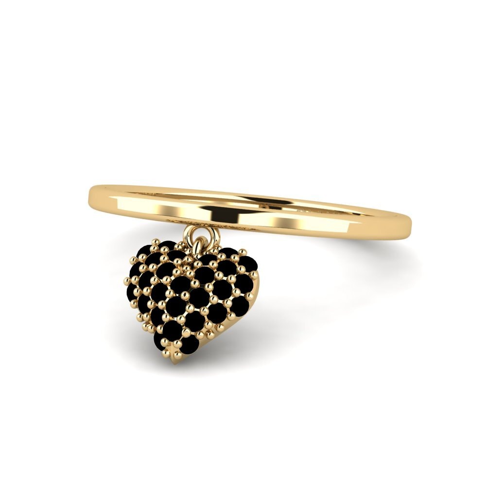 Zafiro negro Anillo Lupin