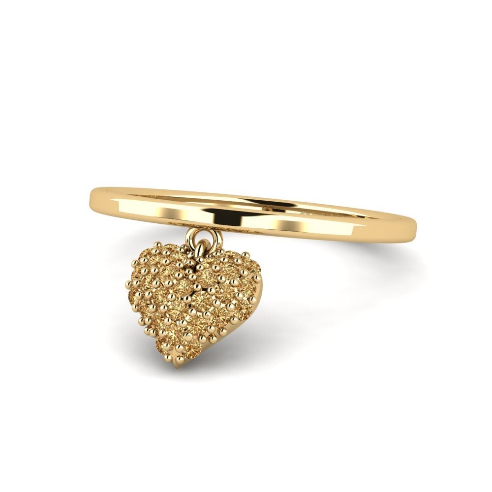 Diamante Castanho Anel Lupin