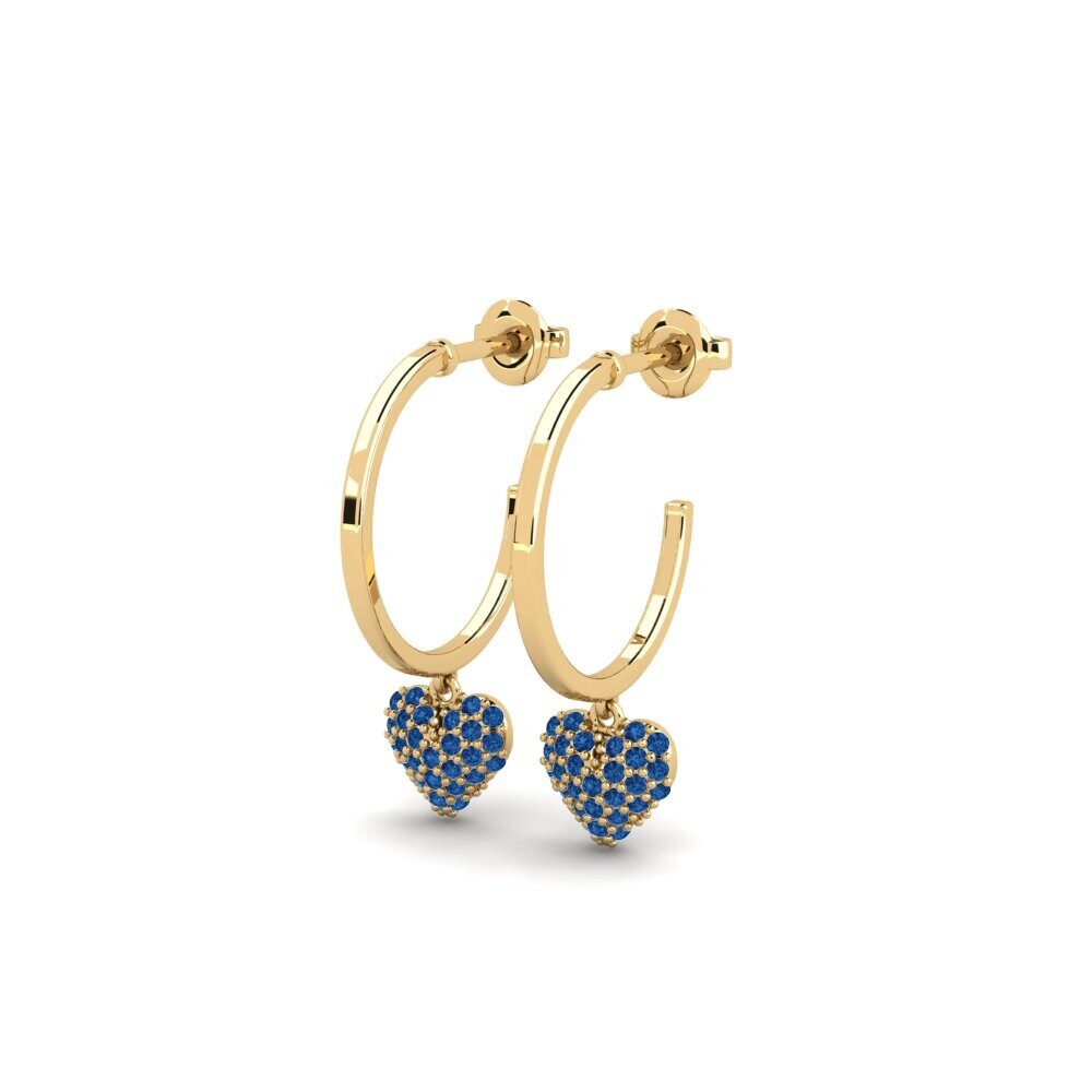 sapphire-zirconia Women's ต่างหู Medeline