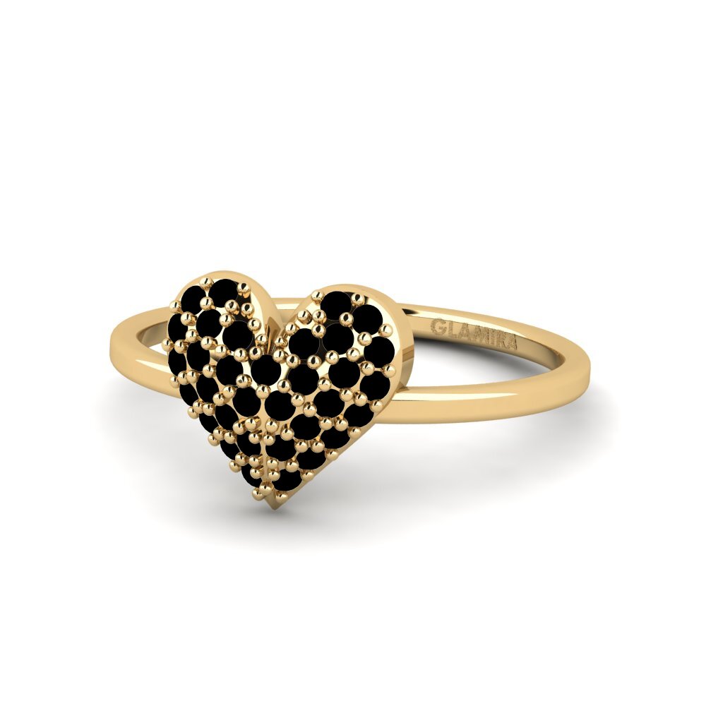 Zafiro negro Anillo Mille