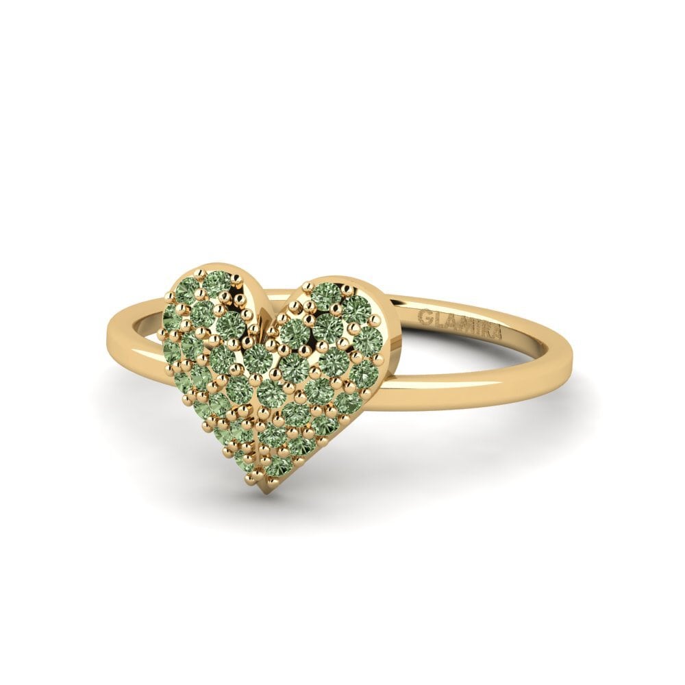 Diamante Verde Anel Mille