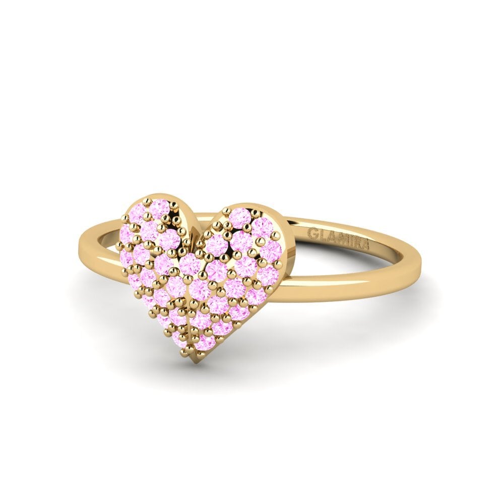 Zafiro Rosado Anillo Mille