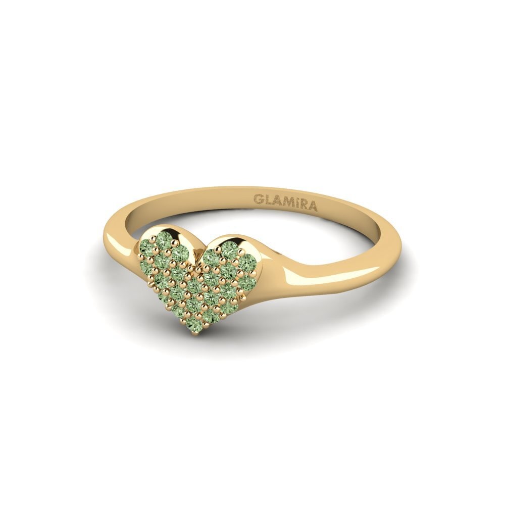 Diamante Verde Anel Nymphadora