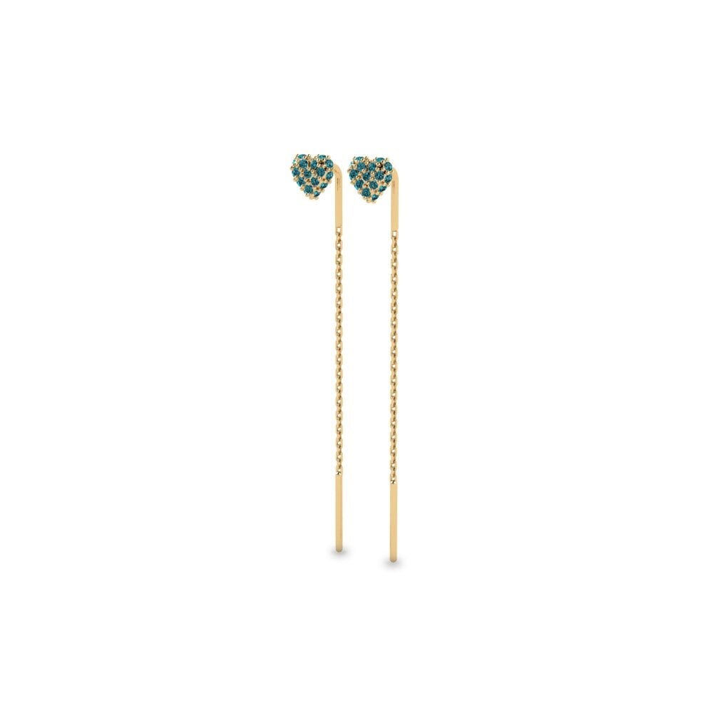 Diamante Azul Pendiente de mujer Okretan
